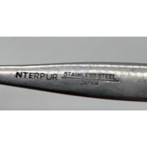 Vtg Interpur Japan Stainless INR4 Flatware Teaspoon Discontinued HTF Replacement - Picture 3 of 3